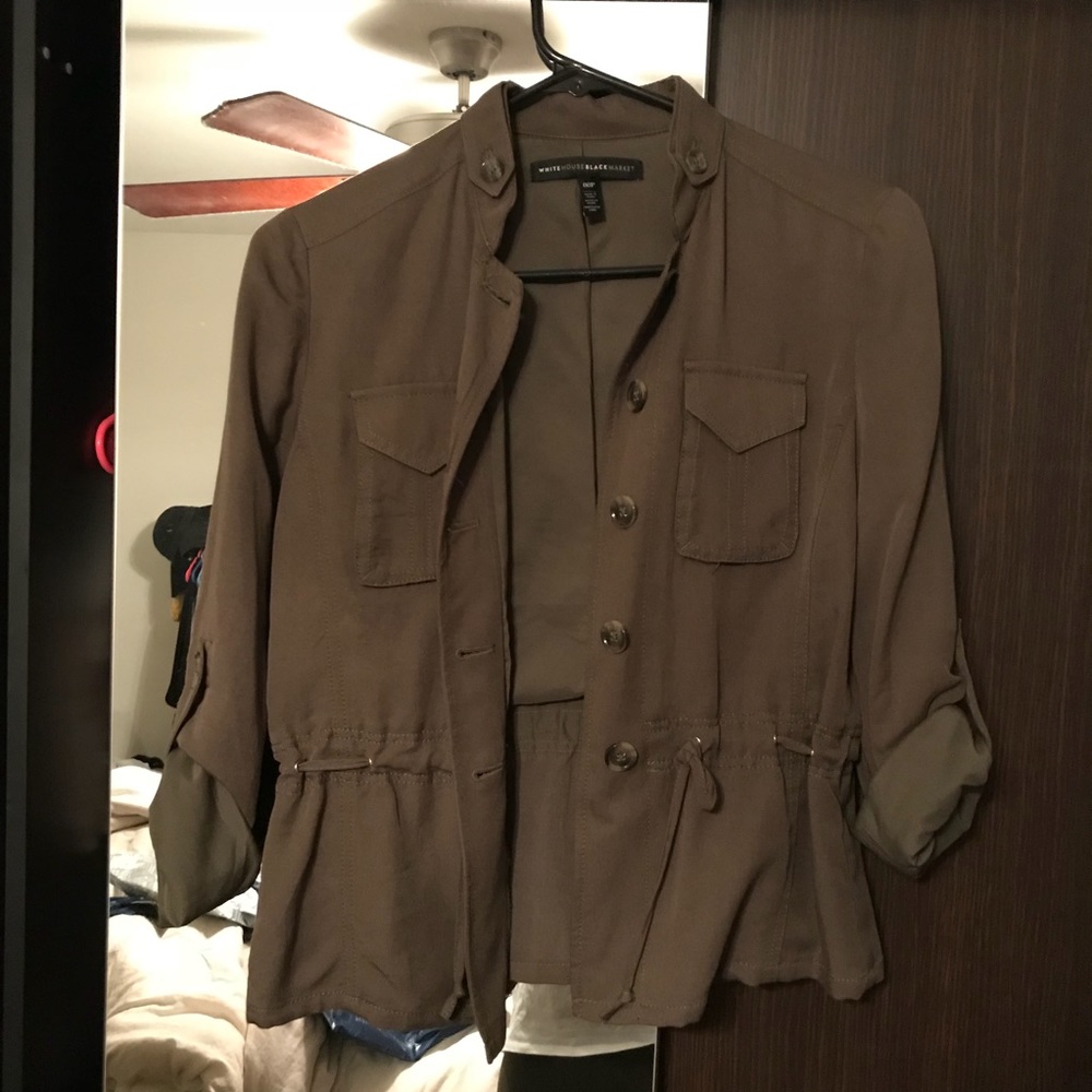 Army green cargo jacket